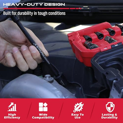 73 Piece Impact Socket Set with Hex & Torx Bit Sockets (73-Piece Master Impact Set)