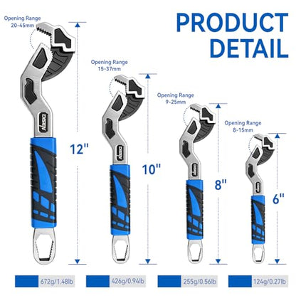 Adjustable Wrench with Cushion Grip