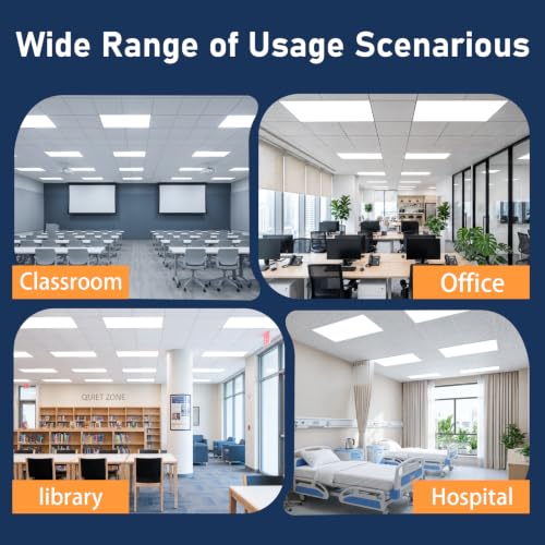 4 Pack 2x4 LED Flat Panel Light