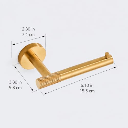 Brushed Gold Toilet Paper Holder