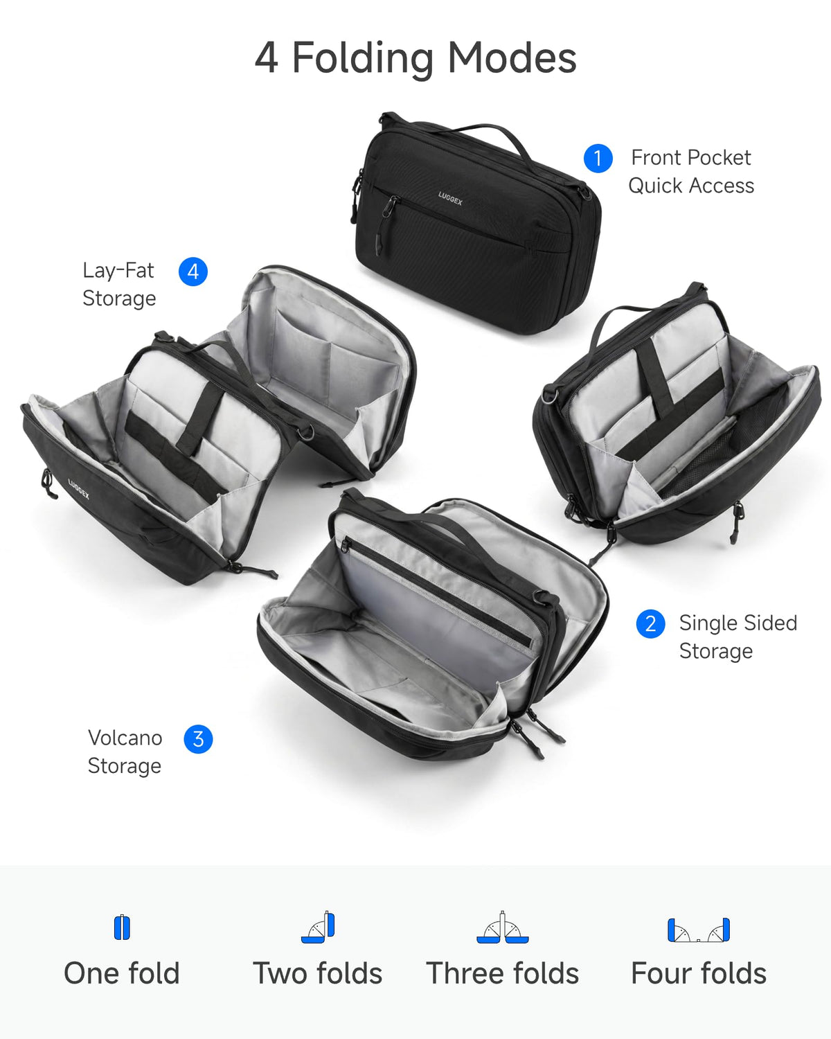 Electronics Organizer Travel Case (Beige / L)