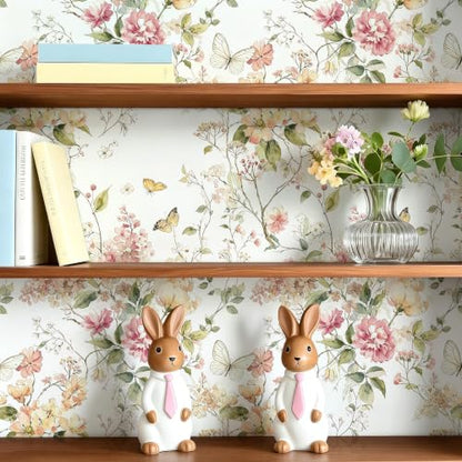 Floral Peel and Stick Wallpaper Peony Contact Paper Vintage Floral Wallpaper