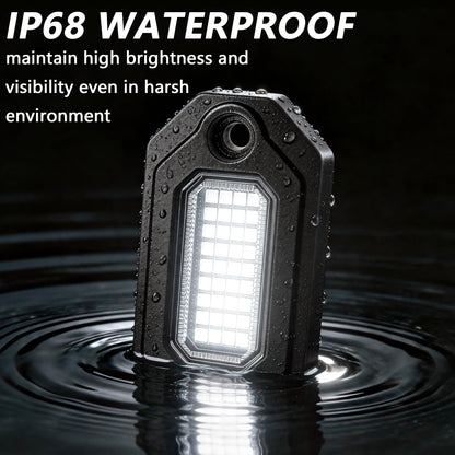 4 Pods Aluminium Pure White LED Rock Lights (4 Pods)