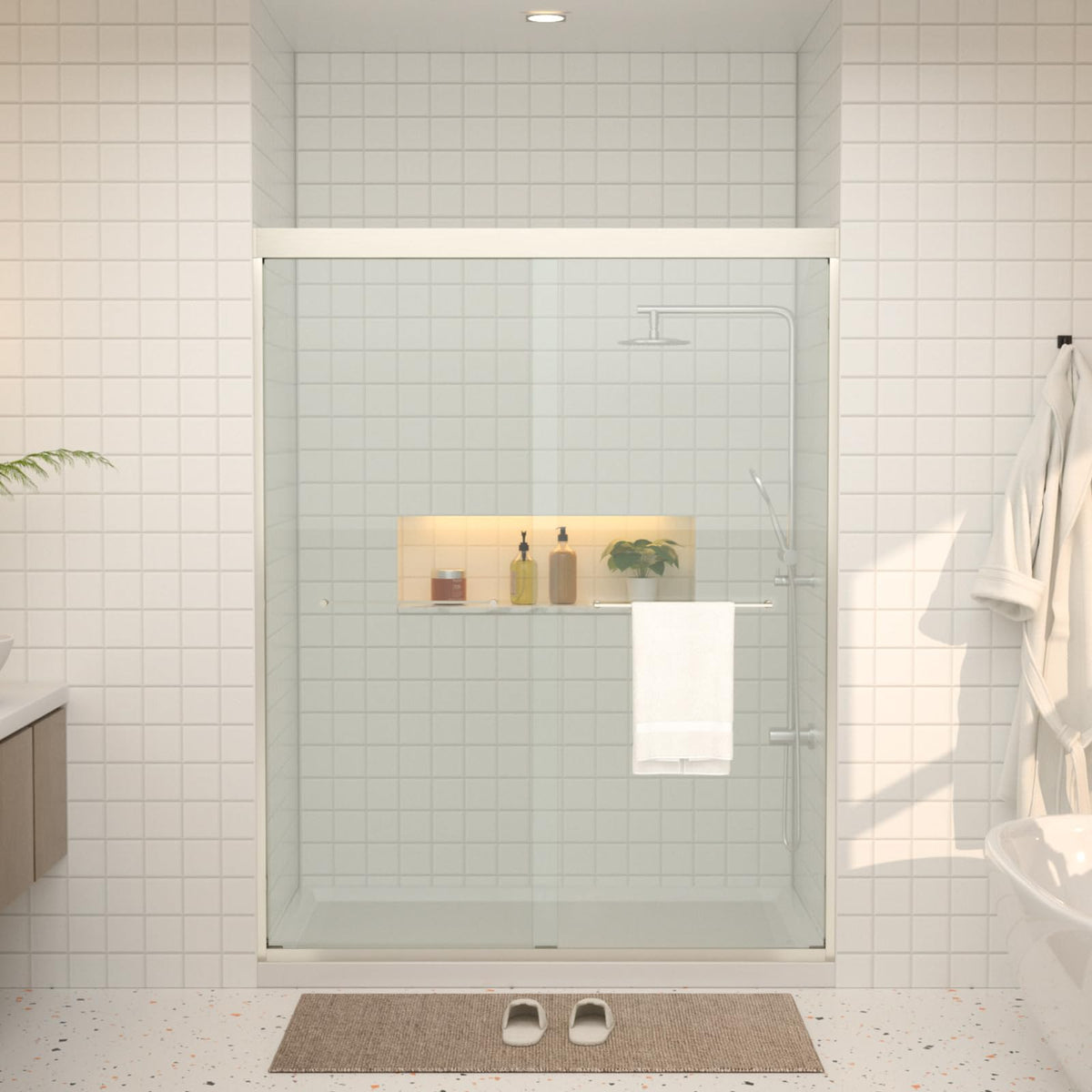 56 60" W x 76" H Semi (Brushed / 60''x76'')