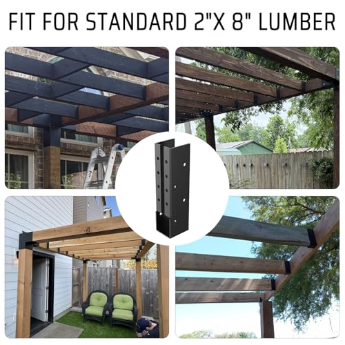 2"x8" Outdoor Trim Concealed Flanges for 2"x8" Beam