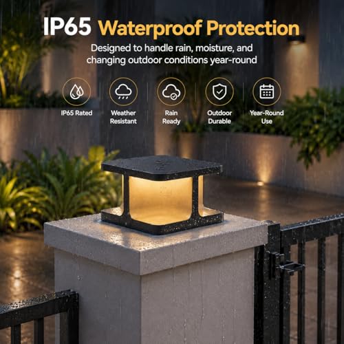 11.8" Hardwired Outdoor Post Light