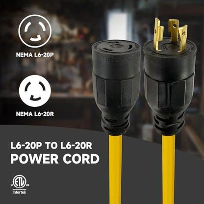20 Amp Generator Extension Cord