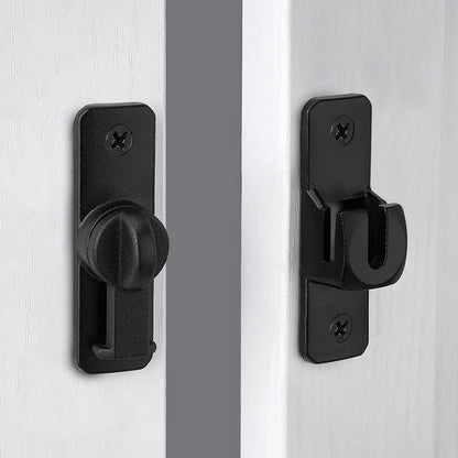 Matte Black Aluminum Alloy Gate Lock (Matte Black)