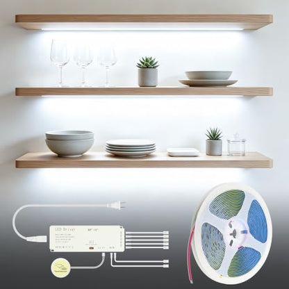 COB LED Strip Light DIY Under Shelf Lighting Kit
