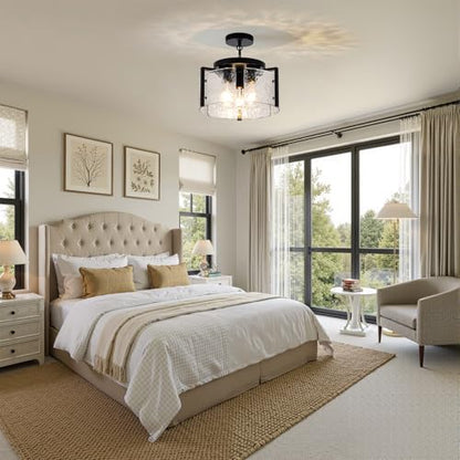 Drum Glass Chandelier