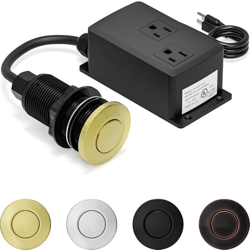 Garbage Disposal Air Switch Kit Dual Outlet