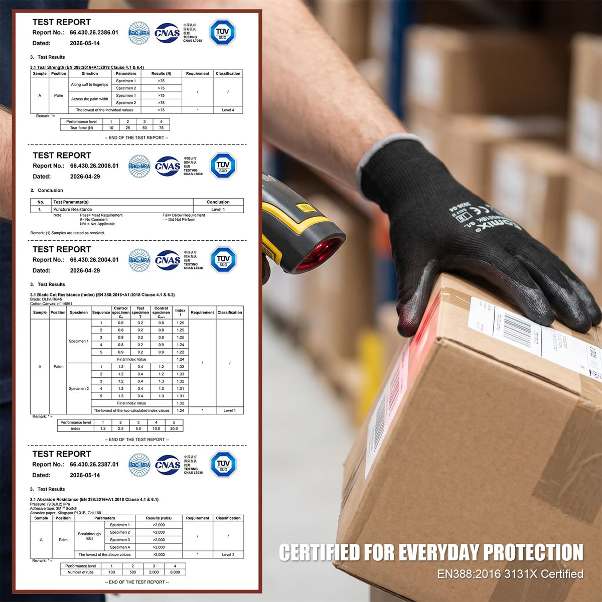 PU Coated Work Gloves for Men & Women (X-Large)