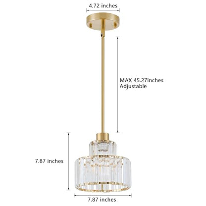 P JDH0211XL Crystal Pendant Light