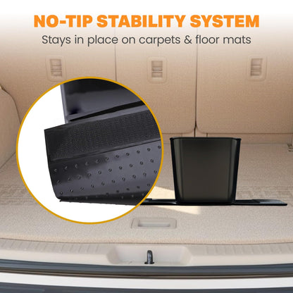 Car Trash Can (Black with Flap / Small)