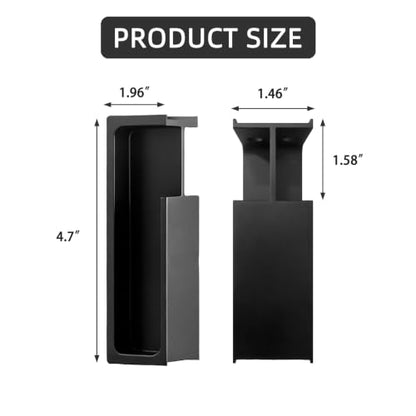 Black Pocket Door Handles and Edge Pull