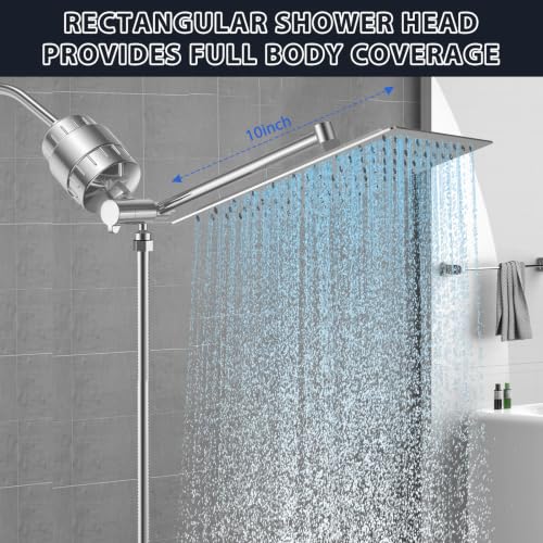 High Pressure Rain Showerhead Combo Handheld Shower Spray Set Shower Stalls Must Have