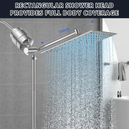 High Pressure Rain Showerhead Combo Handheld Shower Spray Set Shower Stalls Must Have