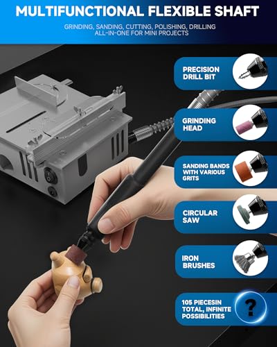 Mini Table Saw for Crafts; Multifunctional Portable Tablesaw