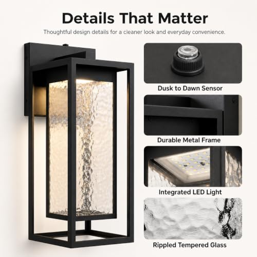 Dusk to Dawn Outdoor Wall Light