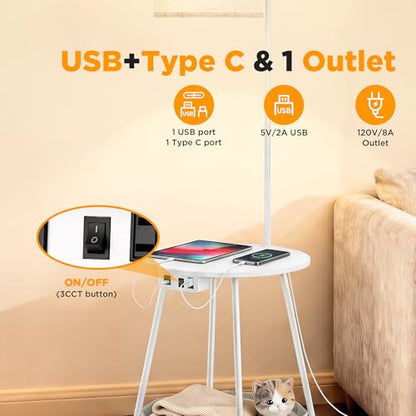 Floor Lamp with Table
