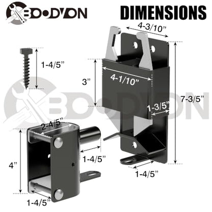 2 Way Gate Latch (Black)