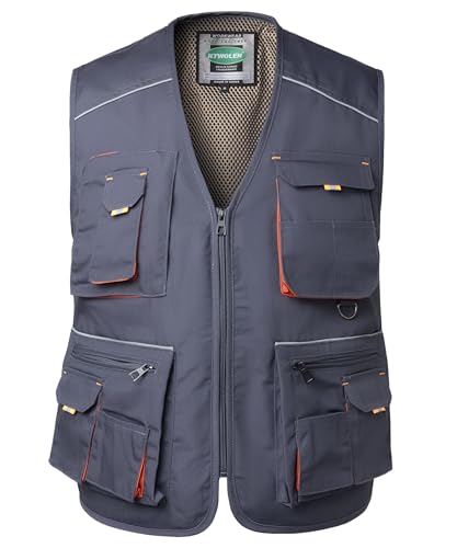 Tool Vest for Men Carpenters Safety Vests DIY Utility Construction Vests Multi