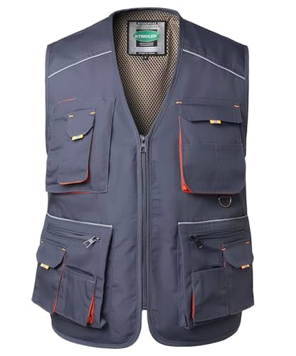 Tool Vest for Men Carpenters Safety Vests DIY Utility Construction Vests Multi