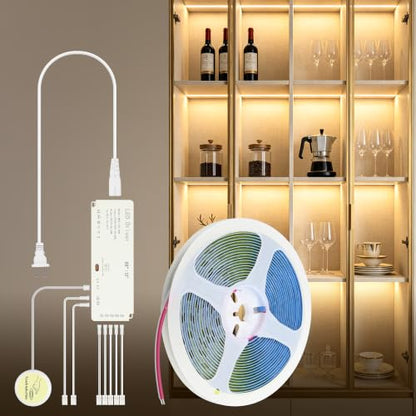 COB LED Strip Light DIY Under Shelf Lighting Kit