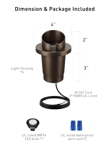 In ground Well Lights Brass