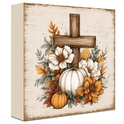 Fall Decorations for Home Wood Sign Fall Decor Shelf Decor