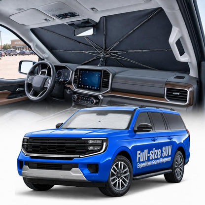 2026 Upgraded] Weektic Windshield Sun Shade Umbrella for Expedition