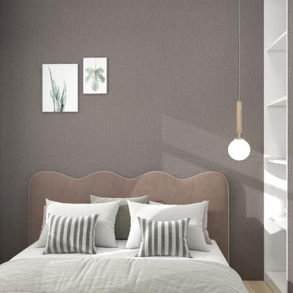 Grasscloth Peel and Stick Wallpaper Textured Contact Paper Faux Linen Removable Self Adhesive Vinyl Wallpaper for Bedroom Living Room Cabinets