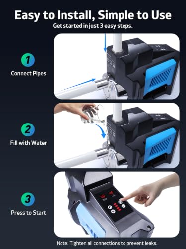 1HP 80PSI Whole House Variable Speed Automatic Water Pressure Booster Pump