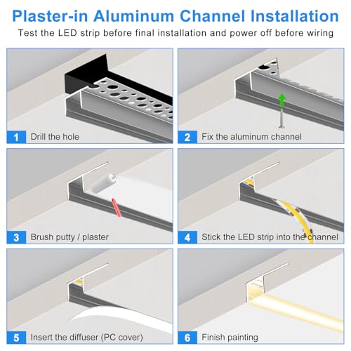 Plaster in LED Channel