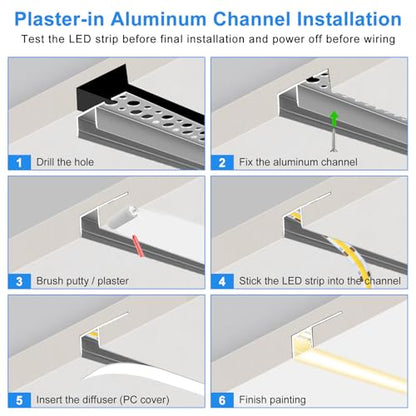 Plaster in LED Channel