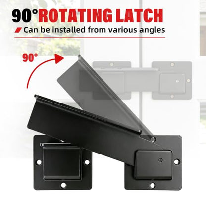 9" Reversible Door Latch with Padlock Hole