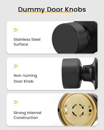 Matte Black Door Knobs MS2733