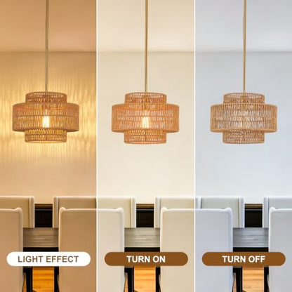 Hand Woven Rattan Chandelier