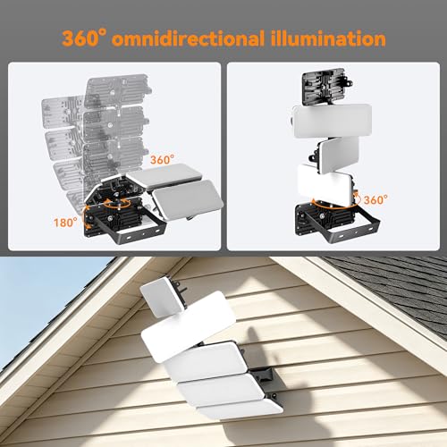 500W LED Flood Lights Outdoor (Black / 500 Watt)
