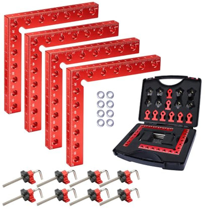 4PCS 5.5" 90 degree aluminum Corner Clamps for Woodworking