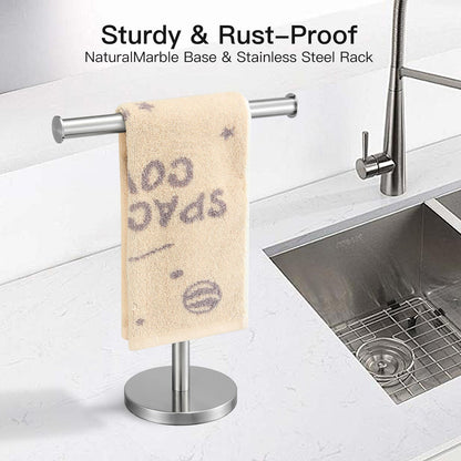 Hand Towel Holder (T-silver-1 Pack)
