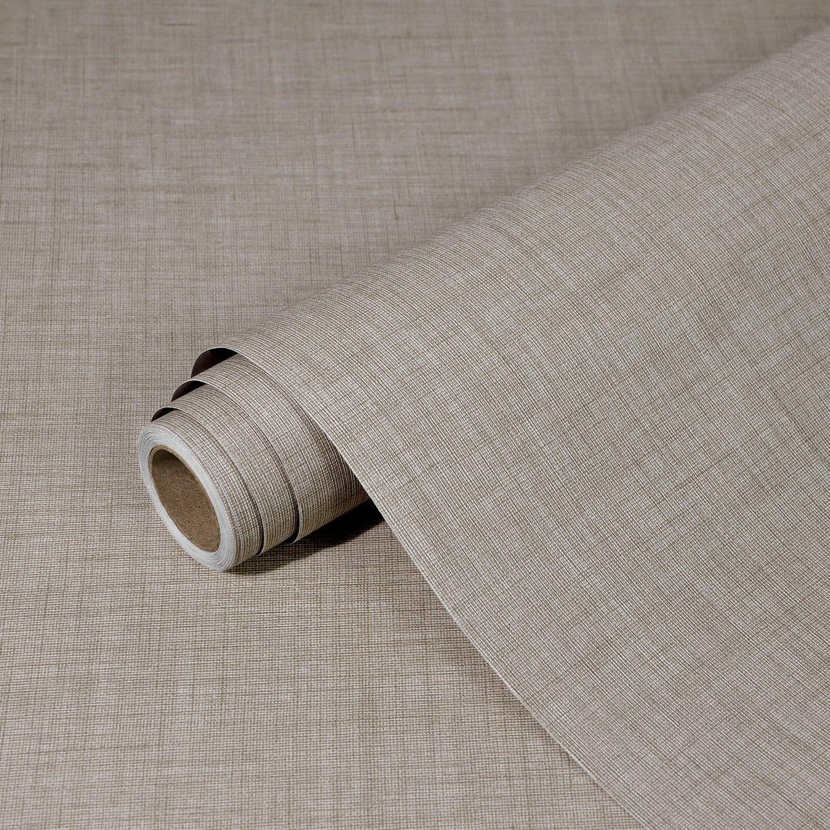 Khaki Grasscloth Peel and Stick Wallpaper 23.6"x480" (Khaki / 23.6" x 480")