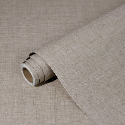 Khaki Grasscloth Peel and Stick Wallpaper 23.6"x480" (Khaki / 23.6" x 480")
