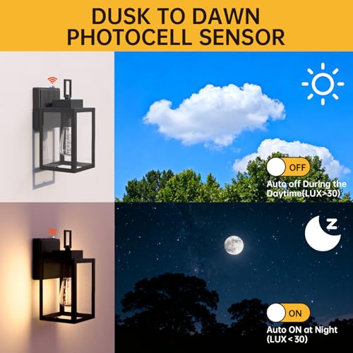 Small Black Outdoor Wall Light