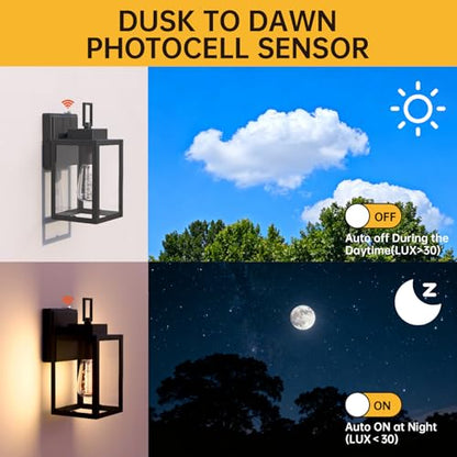 Small Black Outdoor Wall Light