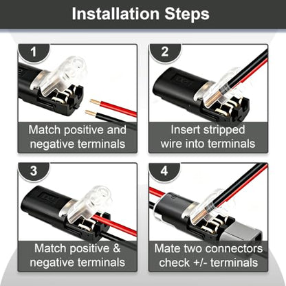 Double Wire Plug in Connector
