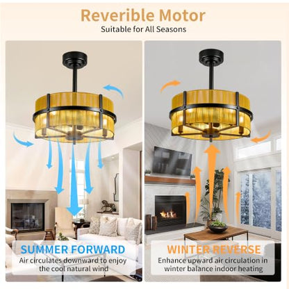 Chandelier Ceiling Fan with Light