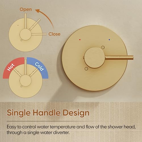 Replacement for Delta Shower Trim Kit 14 Series Brushed Gold (Brushed Gold)