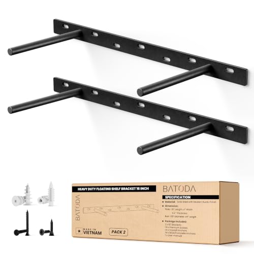 24" Floating Shelf Bracket 2 Pcs