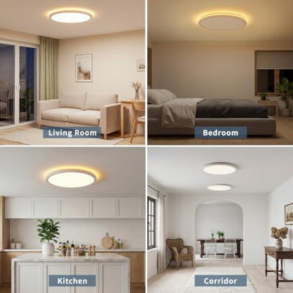 12in LED Ceiling Light with Remote Control Night Light